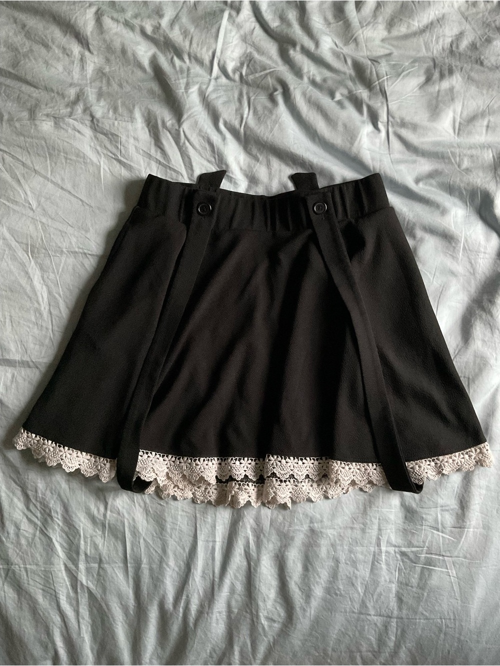 Midnight Hour Skater Skirt with Suspenders